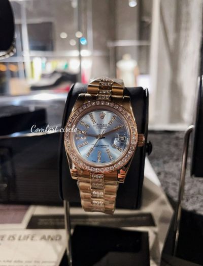 ROLEX Log  Stainless Steel Imported  White 31MM Lady Watch